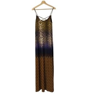 Jean-Pierre Klifa Mixed Media Maxi Dress M